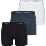 Tender Cotton 3'lü Asorti Boxer 9673 - 952 - Siyah - Beyaz - Antrasit