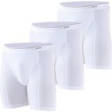 Tender Cotton 3'lü Uzun Paça Beyaz Boxer C3T8N6O9