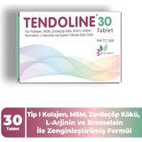 Tendoline 30 Tablet – Tip 1 Kollajen, Msm, L-Arjinin ve Curcumin Içeren Tendon ve Bağ Doku Takviyesi