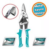 Teneke Metal Alüminyum Metal Sac Kesme Makası İzole Saplı Karton Deri Bakır Kesim 25 Cm