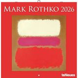 teNeu- Mark Rothko 2026 – Sanatsal Duvar Takvimi 30 x 30 cm (30 x 60 cm açık) | Soyut Ekspresyonizm Başyapıtları ile Broşür Takvimi