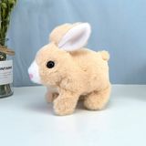 Tenghuishiye Simülasyon Elektrikli Peluş Tavşan Zıplayan Kıpır Kıpır Tavşan Peluş Oyuncak (Yurt Dışından) - Sarı