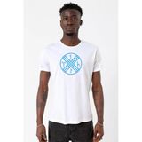 Tengri Tamga Beyaz Erkek Bisikletyaka Tshirt