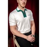 Tenis Club Yarım Fermuarlı Erkek Polo T-Shirt Nw - 00-Beyaz - XL