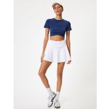 Tenis Eteği Şortlu Mini Yüksek Bel Slim Fit