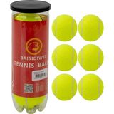 Tenis Topu 6’lı Set Antrenman ve Maç Için Dayanıklı Toplar Nemere - Renkli