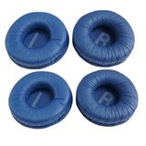 Tenlang JBL Tune 600 T450 T450BT T500BT JR300BT için 2 Çift Premium Yedek Kulak Pedleri Minder Kılıfı, Gürültü Önleyici Kulaklık Kulaklık Hafızalı Köpük Kulak Pedleri, Yumuşak Protein Deri (mavi)