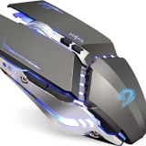 TENMOS T12 Kablosuz Oyun Mouse Şarj Edilebilir, 2.4G Sessiz Optik - Gri