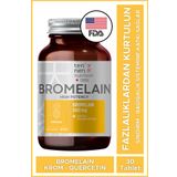 Tennen Nutrition Bromelain 500 Mg | 2400 GDU/Gr Yüksek Enzim Aktivitesi | Quercetin ve Krom Pikolinat Gelişmiş Formülasyon