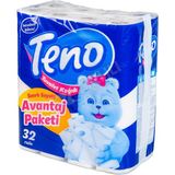 Teno 32 Li Tuvalet Kağıdı 1 Katlı 1 Rulo Ekonomik Paket Yumuşak ve Dayanıklı