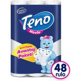 Teno Avantaj Paket 48 Rulo Kağıt Havlu Kokusuz 2 Katlı Dayanıklı ve Ultra Emici