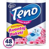 Teno Avantaj Paket 48 Rulo Parfümlü Tuvalet Kağıdı 2 Katlı Yumuşak ve Ekonomik Seçim