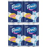 Teno Kağıt Havlu 12 Rulo Çift Katlı 4'lü Paket Kokusuz Ekonomik Temizlik Ürünü