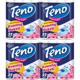 Teno Ultra Tuvalet Kağıdı Çift Katlı 128 Li Paket Pudra Kokulu (Avantaj Pk Serisi) (4pk*32) - Beyaz