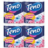 Teno Ultra Tuvalet Kağıdı Çift Katlı 128 Li Paket Pudra Kokulu (Avantaj Pk Serisi) (4PK*32)