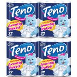 Teno Ultra Tuvalet Kagidi Cift Katli 128 Li Set (4Pk*32) (Avantaj Pk Serisi)