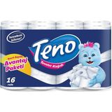 Teno Ultra Tuvalet Kağıdı Çift Katlı 16 Rulo Avantaj Paket Serisi Ekonomik Seçenek - Beyaz