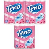 Teno Ultra Tuvalet Kağıdı Çift Katlı 96 Lı Paket Pudra Kokulu (3pk*32) - Beyaz