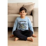 Tenra Erkek Çocuk Pijama Takımı %100 Pamuk - Çok Renkli - 3 - 4 Yaş