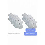 Tens Pedi 12 Adet 8X5 Cm Çıtçıtlı Elektroped – Tens & Ems Cihazları İle Uyumlu