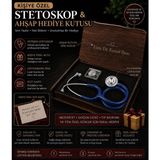 Tenso Kişiye Özel Kutulu Stetoskop I Steteskop Kişiye Özel Yetişkin I Steoskop Çantası - Lacivert