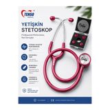 Tenso Yetişkin Stetoskop I Tek Taraflı Stetoskop Yetişkin uyumlu Bordo | Bordo Stetoskop