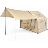 Tenteli Şişme Çadır - Baca Çıkışlı - Freecamp Turbo Canopy - 8 Kişilik - 8 M² - Çok Renkli