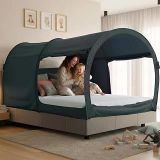 Tents Yatak Cibinliği Yatak Tülü, Barınak Kabin, İç Mekan Gizlilik Sıcak, Nefes Alabilir Kolay Kurulan Cibinlik İkiz Boy, Çocuk Yetişkin Için, Patent Bekleniyor (Şilte Dahil Değildir)