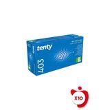 Tenty 403 Plus Pudrasız Nitril Eldiven L Beden Mavi 100 Lü 10 Paket