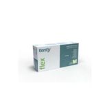 Tenty Flex Lateks Eldiven Pudrasız Muayene Eldiveni Large- L - Beyaz