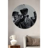 Teona Ahşap Atatürk Dekoratif Ahşap Mdf Ev/İşyeri Duvar Tablo Yuvarlak Ev/İşyeri Duvar Tablo
