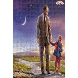Teona Ahşap Atatürk Ve 23 Nisan Çocuklar Dekoratif Çift Katlı Çerçeveli Asılabilir Ahşap Puzzle 250 PARÇA 30X30