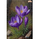 Teona Ahşap Baharın İlk Çiçekleri Dekoratif Çift Katlı Çerçeveli Asılabilir Ahşap Puzzle 250 PARÇA 30X30