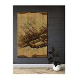 Teona Ahşap Eski Yazma Dini Metin Ahşap Mdf Dekoratif Dikdörtgen Ev,İşyeri Duvar Tablo