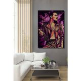 Teona Ahşap Freddie Mercury Pop Art Dekoratif Ahşap Mdf Dikdörtgen Ev,İşyeri Duvar Tablo