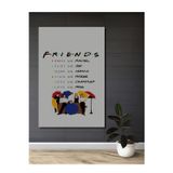 Teona Ahşap Friends Dizi İlham Verici Ahşap Mdf Dekoratif Dikdörtgen Ev,İşyeri Duvar Tablo