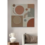Teona Ahşap Geometrik Desenli Minimalist Dekoratif Ahşap Mdf Dikdörtgen Ev,İşyeri Duvar Tablo