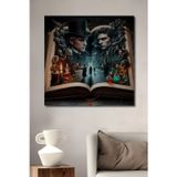 Teona Ahşap Gizemin Efendileri Modern Sanat Dekoratif Ahşap Mdf Dikdörtgen Ev,İşyeri Duvar Tablo