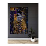 Teona Ahşap Klimt Stili Kadın Figürü Modern Sanat Ahşap Dekoratif Dikdörtgen Ev,İşyeri Duvar Tablo