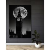 Teona Ahşap Londra Big Ben Dekoratif Ahşap Mdf Ev/İşyeri Duvar Tablo Dikdörtgen Ev/İşyeri Duvar Tablo