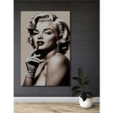 Teona Ahşap Marilyn Monroe Şık Retro Ahşap Mdf Dekoratif Dikdörtgen Ev,İşyeri Duvar Tablo