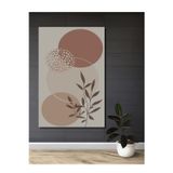 Teona Ahşap Modern Minimalist Geometrik Bitki Desenli Dekoratif Ahşap Dikdörtgen Ev,İşyeri Duvar Tablo
