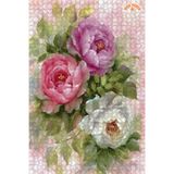 Teona Ahşap Şakayık Çiçekleri Dekoratif Çift Katlı Çerçeveli Asılabilir Ahşap Puzzle 1000 PARÇA 50X70