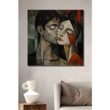 Teona Ahşap Soyut Aşk Modern Sanat Ahşap Mdf Dekoratif Dikdörtgen Ev,İşyeri Duvar Tablo