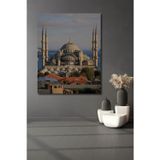 Teona Ahşap Süleymaniye Camii Manzara Ahşap Mdf Dekoratif Dikdörtgen Ev,İşyeri Duvar Tablo