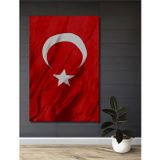 Teona Ahşap Türk Bayrağı Ahşap Mdf Dekoratif Dikdörtgen Ev,İşyeri Duvar Tablo