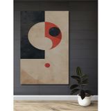 Teona Ahşap Yin Yang Geometrik Soyut Ahşap Mdf Dikdörtgen Ev,İşyeri Duvar Tablo