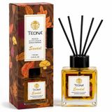 Teona Oda Kokusu 110 ml – Reed Diffuser – Uzun Süreli Ferah Koku (SANDAL) | Cam Şişe Tasarımı, Ayarlanabilir Yoğunluk, Ev ve Ofis Kullanımı,