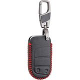 TeOra Store Alisveristime (Jeep Renegade,compass,grand Cherokee, Chrysler,wrangler, Uyumlu) Deri Anahtar Kılıfı - Altın