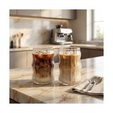 TeOra Store Borosilikat Cam Bardak, 400 ml Kapasite, Isıya Dayanıklı Yapı, Çift Cidarlı Yalıtım, Ev Ofis Restoran Için Kullanıma Uygun Borosilikat Cam Çay Kahve Espresso Latte Sunum Bardağı - Option-1 - 0 - Siyah